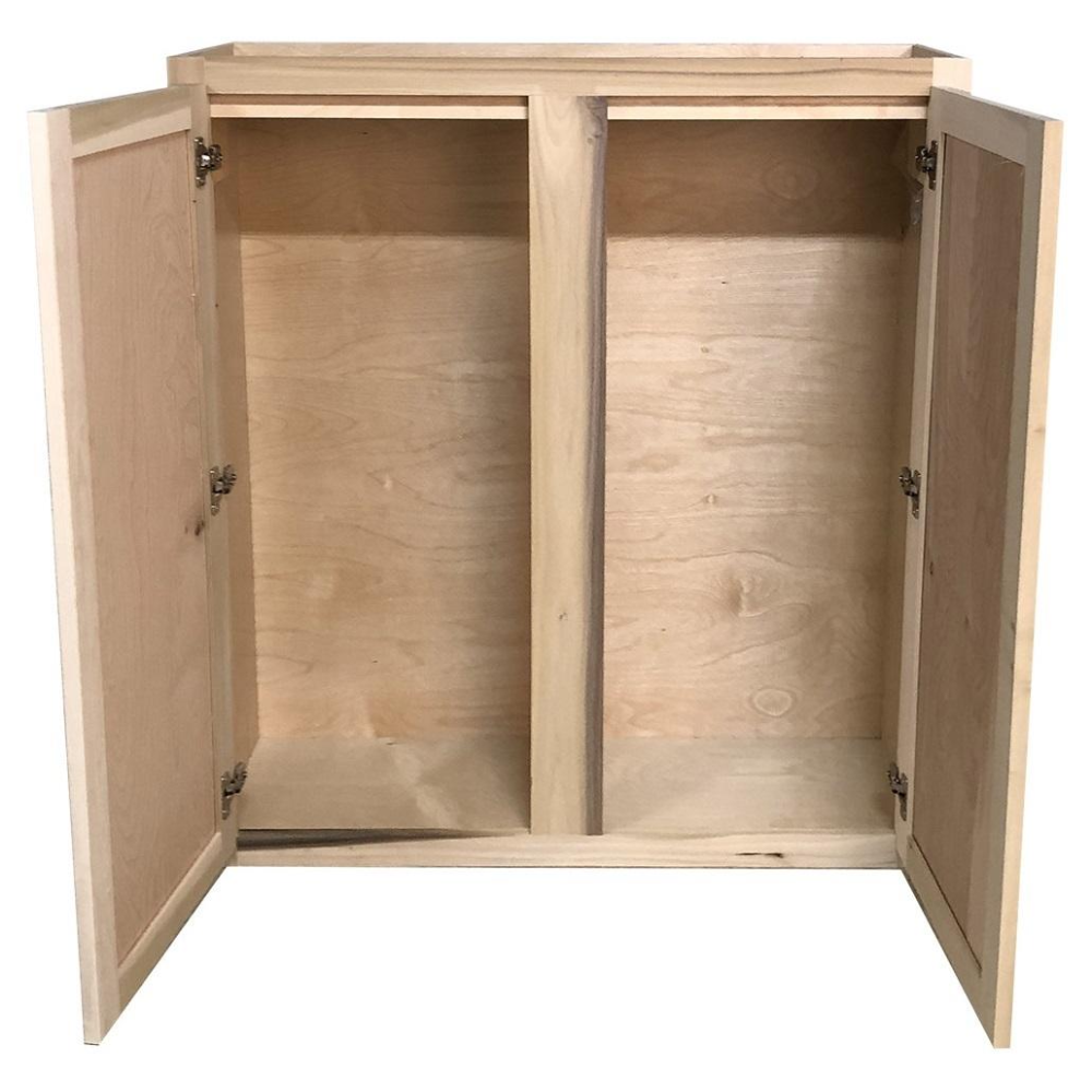 Kitchen Wall Cabinet | Unfinished Poplar | Shaker Style | 36x42x12 in.